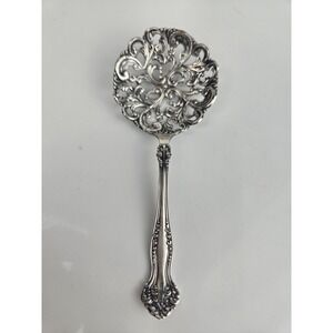 Pierced Nut Bon Bon Spoon ~ Berkshire by 1847 Rogers Silverplate Flatware 5 1/8"
